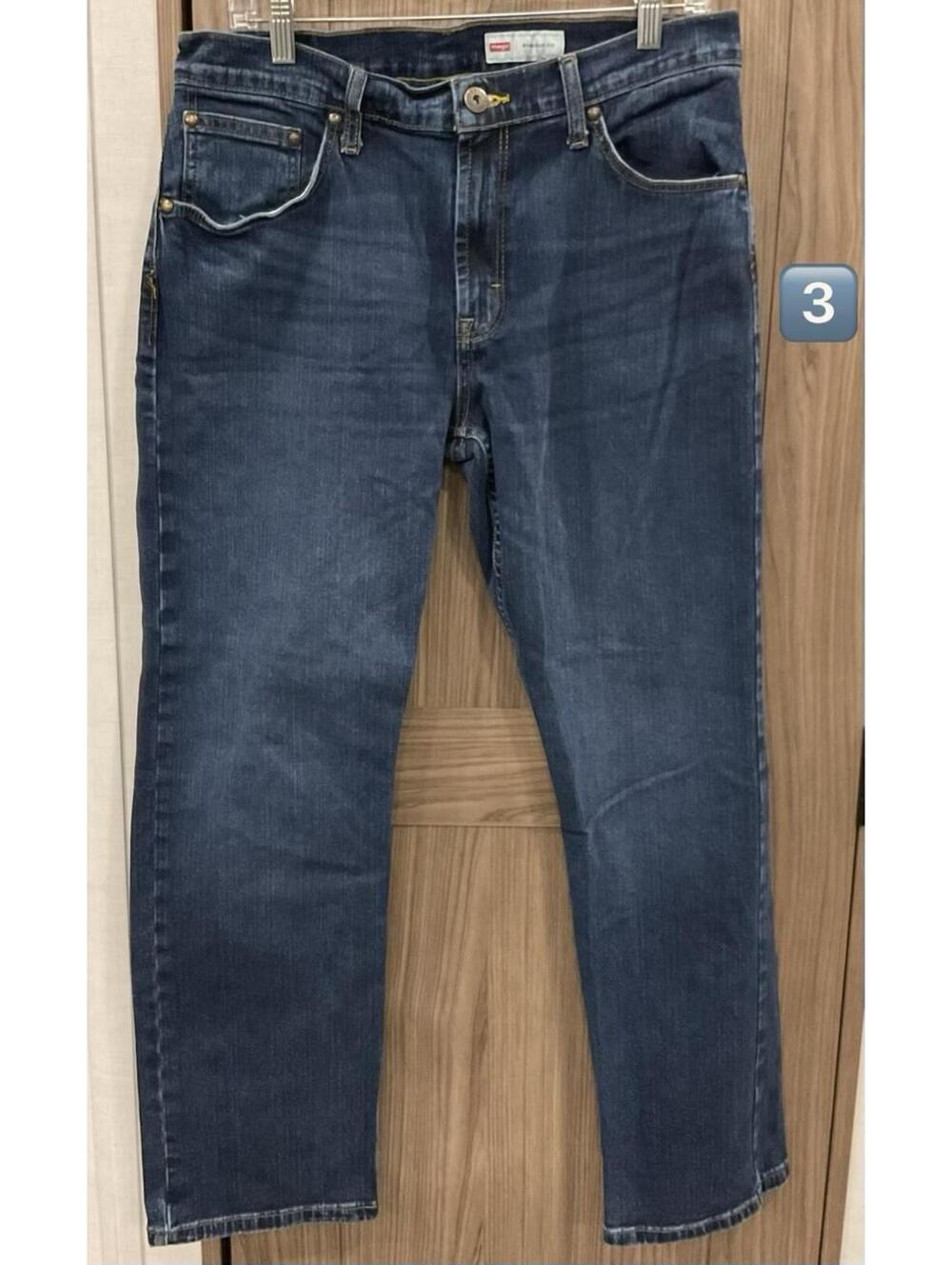 Wrangler Straight Fit Mens Dark Jeans #3 No Tag See Measurements 32 X 28
